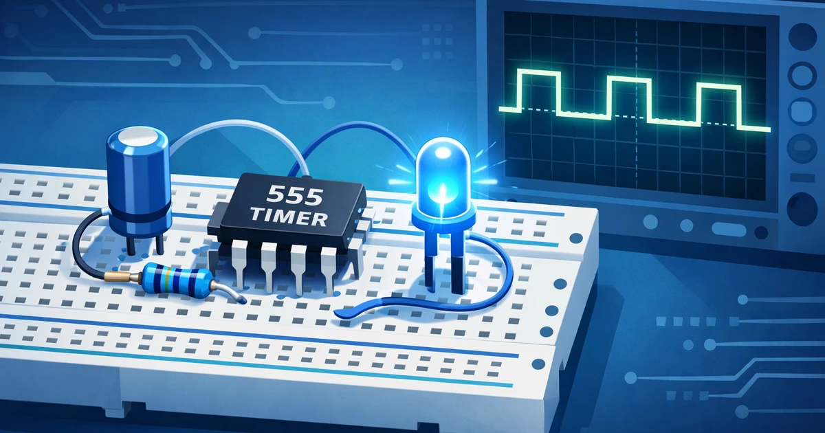 555 Mono Stable Circuit Complete Beginner Guide — blog post header image